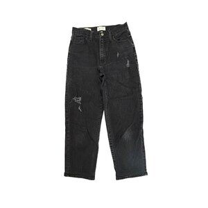 Universal Thread Vintage Straight Distressed Women's size 4 Black Denim Jeans
